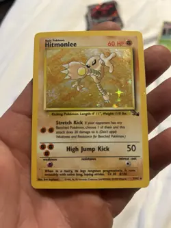 Pokemon hitmonchan base set holo 7/102 & Hitmonlee fossil base set Holo 22/62 - Image 4