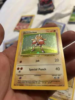 Pokemon hitmonchan base set holo 7/102 & Hitmonlee fossil base set Holo 22/62 - Image 5
