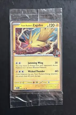 Pokemon Zapdos Sealed Asia stamped Destined Rivals 070/182 Promo #9 - Image 1