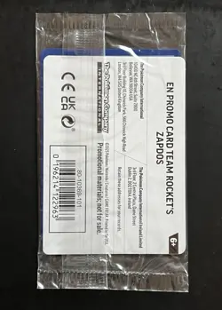 Pokemon Zapdos Sealed Asia stamped Destined Rivals 070/182 Promo #9 - Image 2
