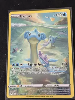Pokemon TCG Lapras Crown Zenith: Galarian Gallery GG05/GG70 - Image 1