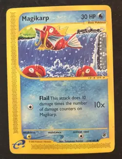 Magikarp 118/165 - 2002 Pokemon Expedition Base Set - Non-Holo - LP - Image 1
