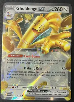 Gholdengo ex 139/182 S&V Paradox Rift In Near Mint Condition NM Holo Pokemon TCG - Image 1
