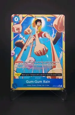 Gum-Gum Rain Alt Art OP02-068 Premium Booster -The Best- Vol. 2 ENGLISH PRB-02 - Image 1