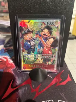 Ace & Sabo & Luffy OP13-007 SR Super Rare One Piece Carrying on His Will - Image 1