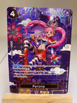 Perona OP06-093 OP14 SP Alternate Art Azure Sea's Seven One Piece English NM - Image 1