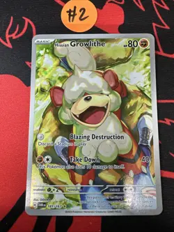 Hisuian Growlithe 181/167 Twilight Masquerade Illustration Rare Pokemon TCG NM - Image 3
