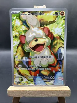 Hisuian Growlithe 181/167 Twilight Masquerade Illustration Rare Pokemon TCG 🔥 - Image 1
