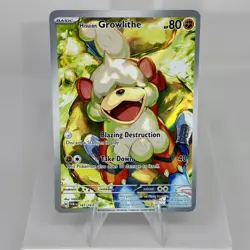Pokemon TCG Hisuian Growlithe 181/167 Twilight Masquerade Illustration Rare NM - Image 1
