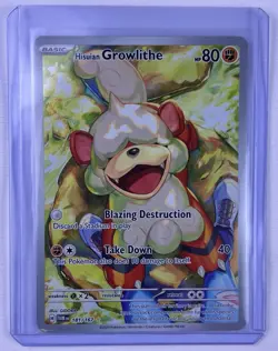 Pokemon TCG - Hisuian Growlithe 181/167 - Twilight Masquerade -Illustration Rare - Image 3
