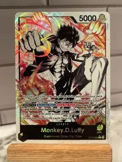 One Piece Card Game Monkey D Luffy Alt Art Leader ST13-003 The Three Brothers NM - Image 1