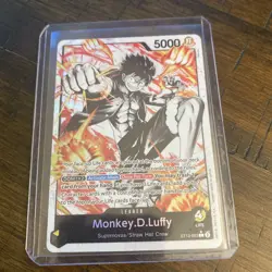 One Piece Card Game Monkey D Luffy Alt Art Leader ST13-003 The Three Brothers NM - Image 1