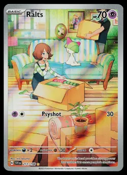 Pokemon Card - Ralts Scarlet & Violet Base Set 211/198 Holo Illustration Rare - Image 1