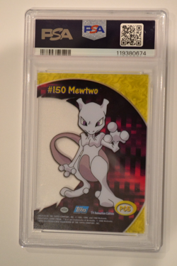 Mewtwo Pokemon 2000 Topps TV Animation Clear Cards English #PC5 PSA 10 - Image 2