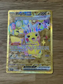 Pokemon Cards Pikachu ex 247/191 Surging Sparks Hyper Rare NM - Image 1