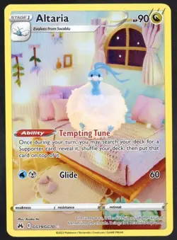 Altaria GG19/GG70 Crown Zenith Full Art Ultra Rare Holo Pokemon Card NM - Image 1
