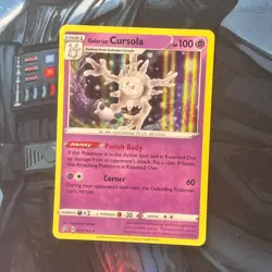 Galarian Cursola 079/192 Holo - Rebel Clash Pokemon Card - Image 1