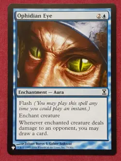 Magic The Gathering THE LIST - TIME SPIRAL OPHIDIAN EYE blue card MTG - Image 1