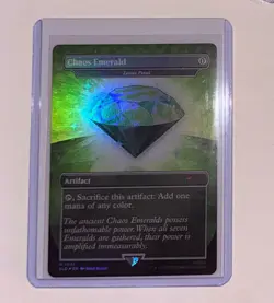 Chaos Emerald (Lotus Petal) Green Sonic MTG Secret Lair - Image 1