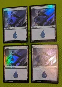 MTG 4 x *FOIL * Streets of New Capenna ISLAND #265 NM - Image 1