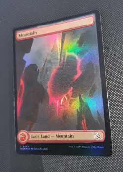 MTG *FOIL FULL ART *March of the Machines MOUNTAIN #289 NM - Image 1