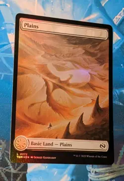 MTG *FOIL FULL ART* Tarkir : Dragonstorm PLAINS NM - Image 1