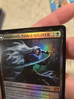 Sephiroth Fabled Soldier/One Winged Angel Final Fantasy Magic the Gathering FOIL - Image 5