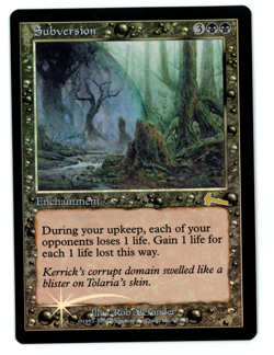 Subversion -- MTG (SP+/NM Quality FOIL) - Urza's Legacy - See scans!! - Image 1