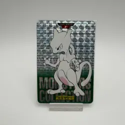 Pokemon card Carddass Mew 151 Mewtwo 150 Green Holo PRISM Bandai Vending jp 1996 - Image 3