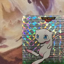1996 Pokemon Bandai Japan MEW #151 Carddass Vending Prism GREEN - Image 2