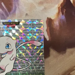 1996 Pokemon Bandai Japan MEW #151 Carddass Vending Prism GREEN - Image 3