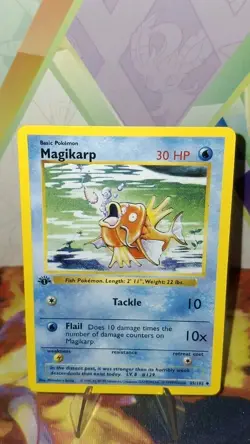 Pokemon TCG 1st Edition Base Set Shadowless Magikarp 35/102 NM/M - Image 1
