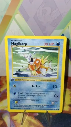 Pokemon TCG 1st Edition Base Set Shadowless Magikarp 35/102 NM/M - Image 2