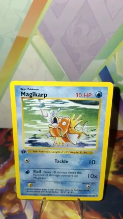 Pokemon TCG 1st Edition Base Set Shadowless Magikarp 35/102 NM/M - Image 5