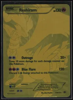 Pokemon TCG Legendary Treasures #114/113 Reshiram (114 Full Art Secret Rare) - Image 1