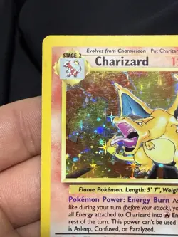 Pokemon CHARIZARD TCG Base Set 4/102 Holo Rare GOOD CONDITION!! - Image 2