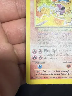 Pokemon CHARIZARD TCG Base Set 4/102 Holo Rare GOOD CONDITION!! - Image 5
