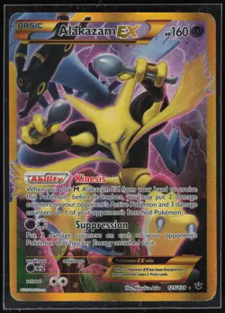 Pokemon TCG XY - Fates Collide #125/124 Alakazam EX (Secret) - Image 1