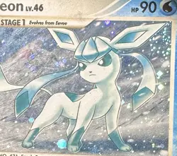 Pokemon TCG: 2008 Majestic Dawn Glaceon 20/100 Holo Rare MP Partial Swirl 🌀 - Image 3