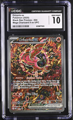 Pokemon Oricorio EX 024 Promo Mega Charizard EX UPC CGC 10 Gem Mint - Image 1