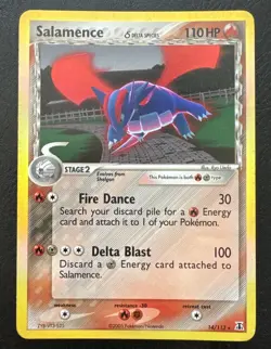 2005 Pokemon EX Delta Species Salamence Holo #14/113 - Image 1