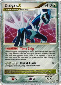 Pokemon TCG Dialga LV.X DP Black Star Promotional DP17 Holo Promo DMG - Image 1