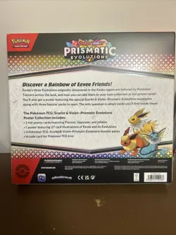 Pokemon TCG Prismatic Evolutions Poster Collection SEALED AND NEW - Image 2