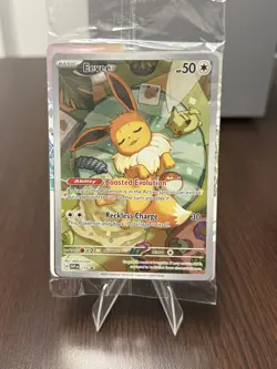 Pokemon Prismatic Evolutions Eevee Promo SVP 173 Sealed Pack Full Art Holo NM/M - Image 1