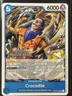 One Piece TCG Crocodile Treasure Cruise ST03-003 SR Tournament Pack 5 - Image 1