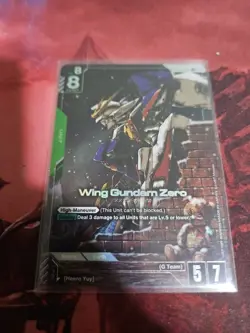 Wing Gundam Zero GD01-024 LR+ Alt Art GUNDAM TCG CARD ENGLISH NEWTYPE RISING - Image 1
