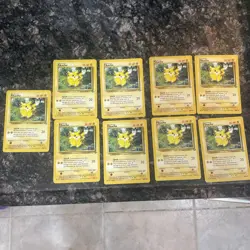 Pokemon TCG Pikachu Jungle Card 60/64 Unlimited Common Lot X9 - Image 1