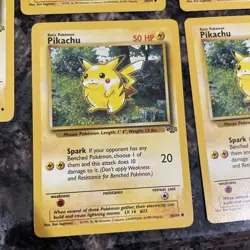 Pokemon TCG Pikachu Jungle Card 60/64 Unlimited Common Lot X9 - Image 3