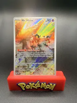 Mr Mime Pokemon Scarlet Violet 151 179/165 Illustration Rare Full Art Holo NM - Image 1