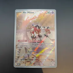 Pokemon Card Mr. Mime 179/165 Illustration Rare Scarlet & Violet 151 Near Mint - Image 1